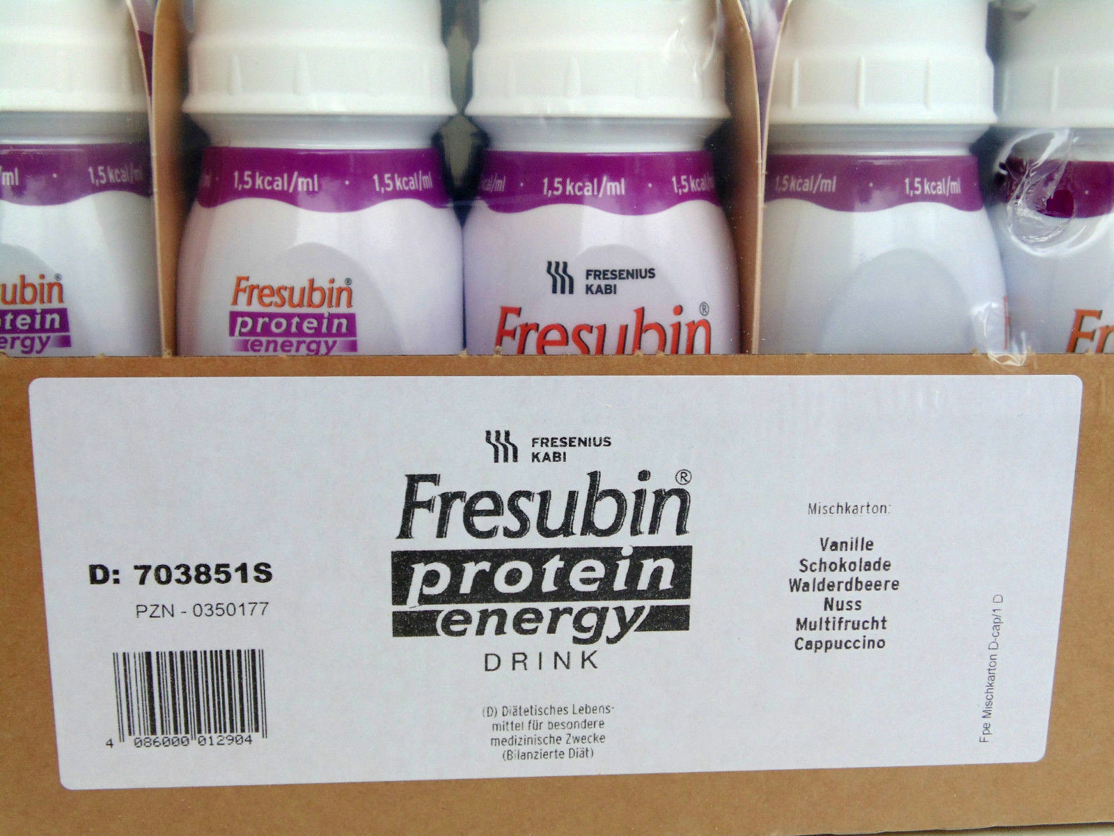 Fresubin Protein energy Drink Mischkarton, 2x24x200 ml, PZN 0350177 eBay