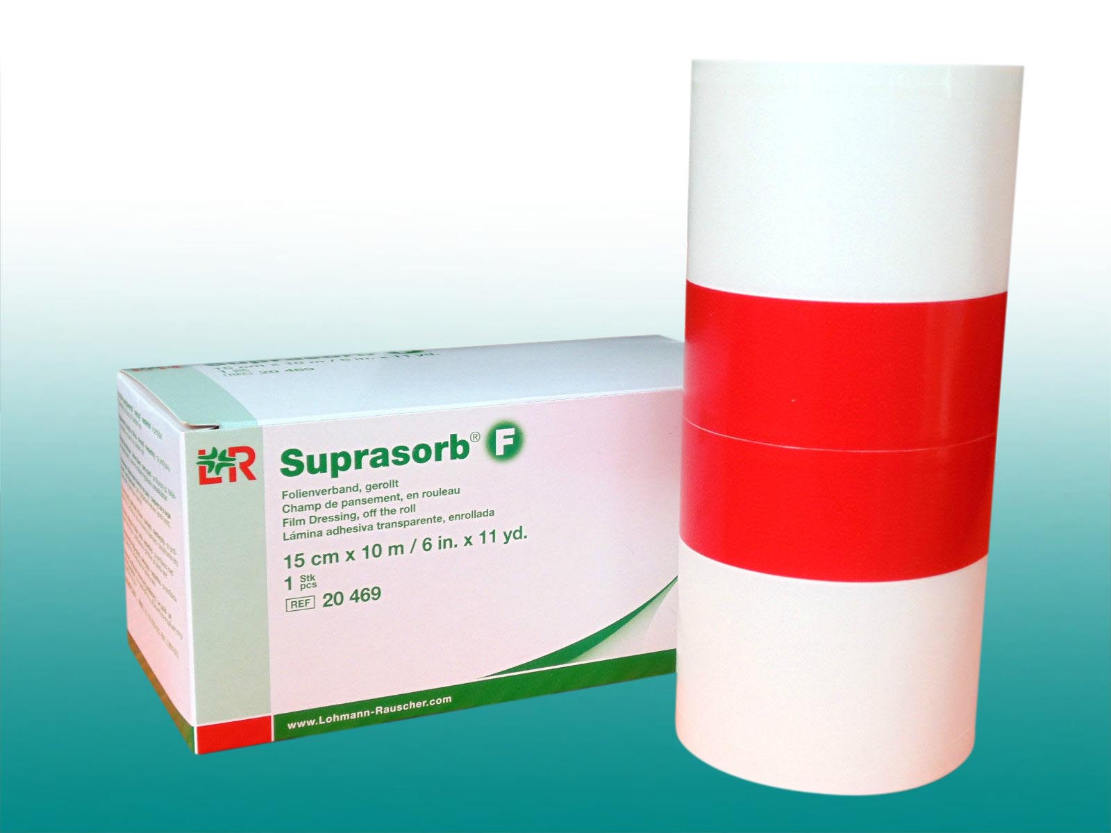 SUPRASORB F Folien Wundverband unsteril 15cm x 10m Duschpflaster Tattoo